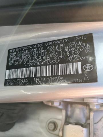 Photo 10 from auction – 2015 TOYOTA PRIUS C with VIN JTDKDTB34F1093968