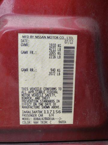 Photo 10 from auction – 2013 NISSAN ALTIMA 2.5 with VIN 1N4AL3AP7DC117156
