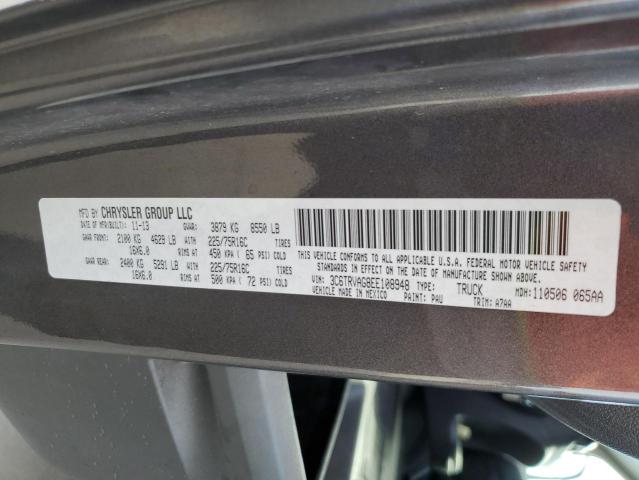 Photo 10 from auction – 2014 RAM PROMASTER with VIN 3C6TRVAG8EE108948