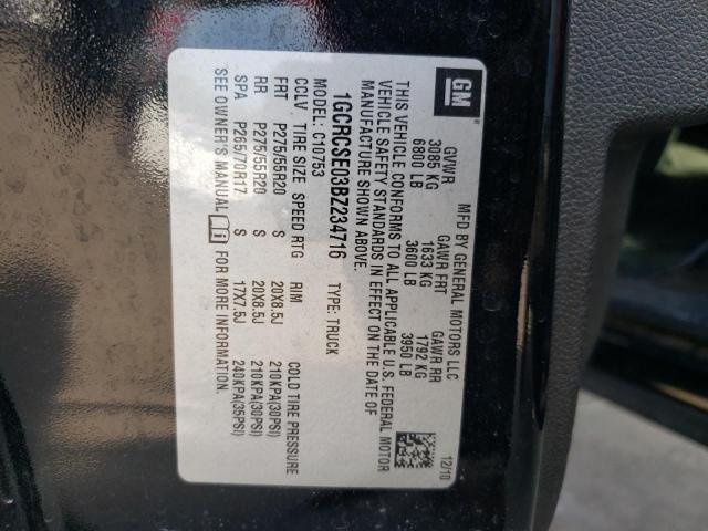 Photo 10 from auction – 2011 CHEVROLET SILVERADO with VIN 1GCRCSE03BZ234716