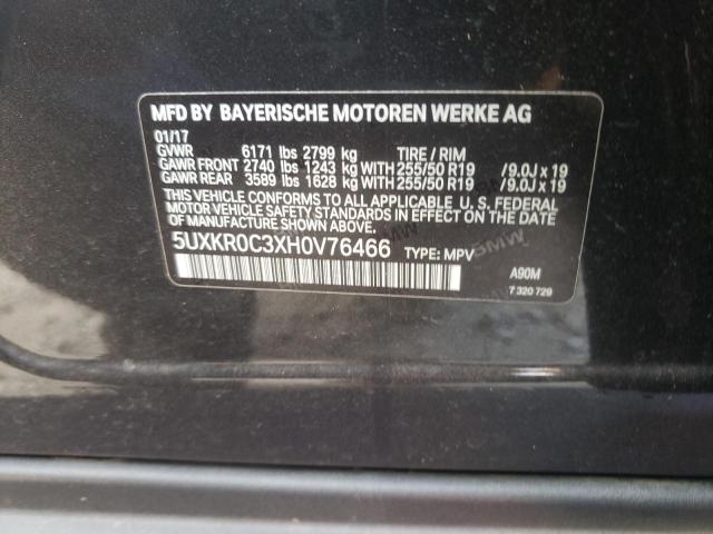 Photo 10 from auction – 2017 BMW X5 XDRIVE3 with VIN 5UXKR0C3XH0V76466