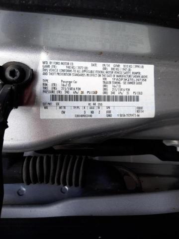 Photo 10 from auction – 2014 FORD FOCUS SE with VIN 1FADP3K27EL397358