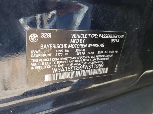 Photo 10 from auction – 2015 BMW 328 XI SUL with VIN WBA3B5G59FNS11969