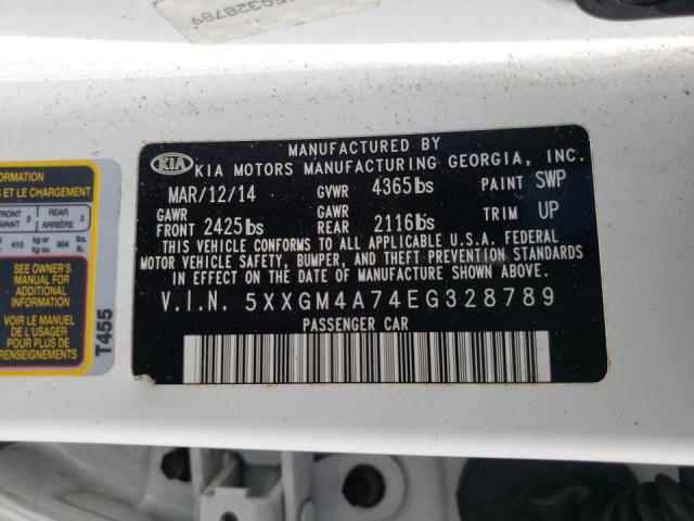 Photo 10 from auction – 2014 KIA OPTIMA LX with VIN 5XXGM4A74EG328789