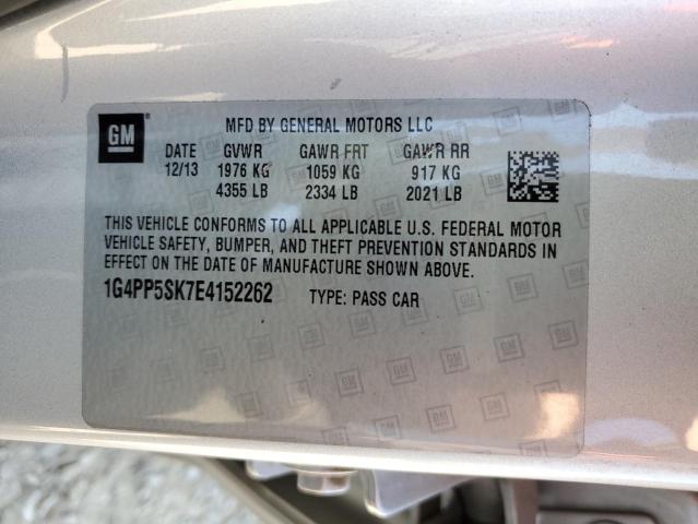 Photo 10 from auction – 2014 BUICK VERANO with VIN 1G4PP5SK7E4152262