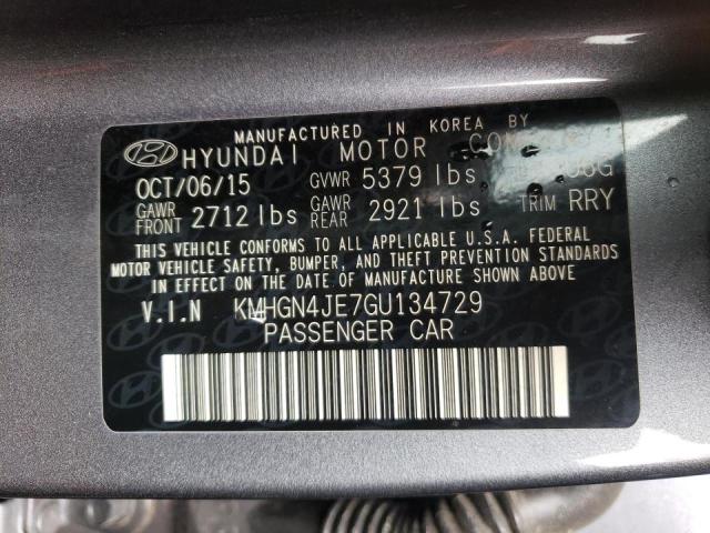 Photo 10 from auction – 2016 HYUNDAI GENESIS 3. with VIN KMHGN4JE7GU134729