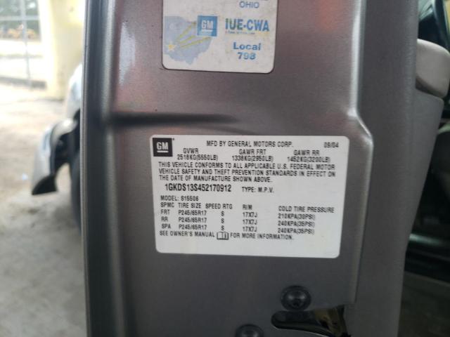 Photo 10 from auction – 2005 GMC ENVOY with VIN 1GKDS13S452170912