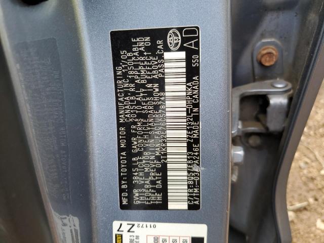 Photo 10 from auction – 2006 TOYOTA COROLLA MA with VIN 2T1KR32E76C578748