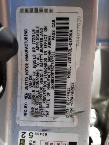 Photo 10 from auction – 2006 TOYOTA COROLLA CE with VIN 1NXBR32E76Z737511