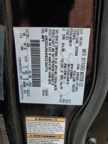 Photo 10 from auction – 2005 MERCURY MOUNTAINEE with VIN 4M2DU86W85ZJ06774