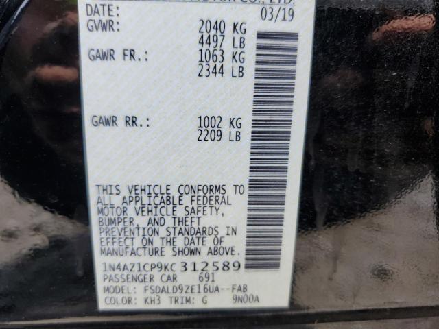 Photo 10 from auction – 2019 NISSAN LEAF S with VIN 1N4AZ1CP9KC312589