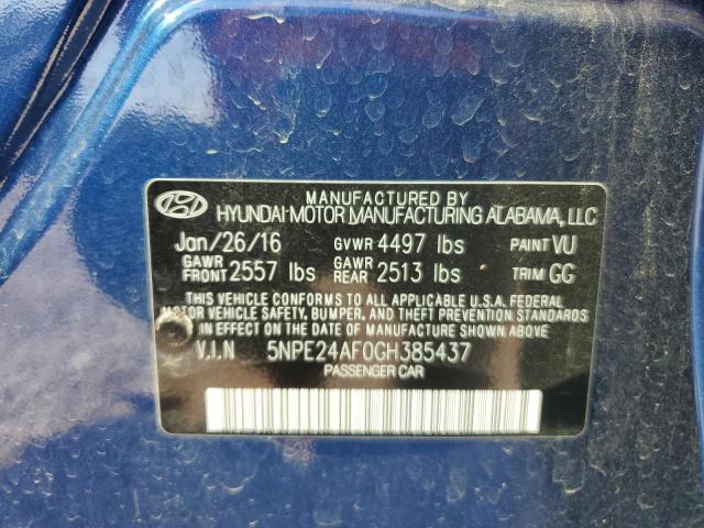 Photo 10 from auction – 2016 HYUNDAI SONATA SE with VIN 5NPE24AF0GH385437