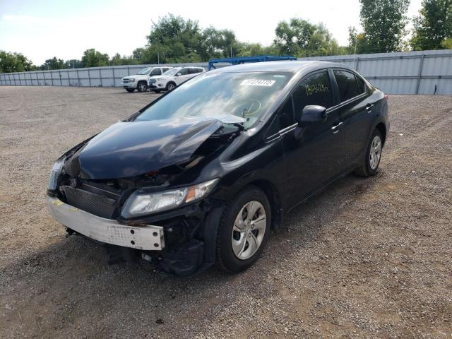 Photo 2 from auction – 2013 HONDA CIVIC LX with VIN 2HGFB2F40DH040186