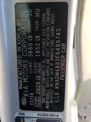 Photo 10 from auction – 2015 KIA RIO LX with VIN KNADM4A33F6489745