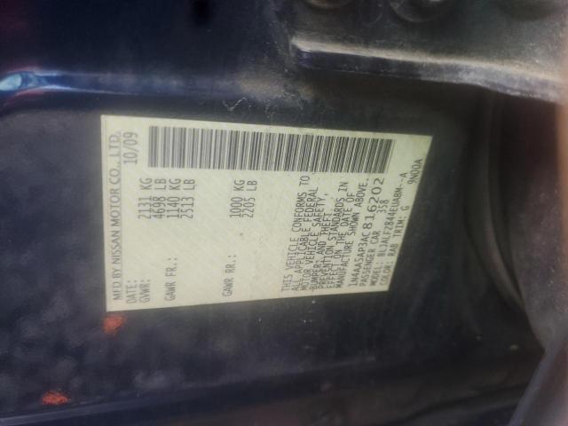 Photo 10 from auction – 2010 NISSAN MAXIMA S with VIN 1N4AA5AP3AC816202