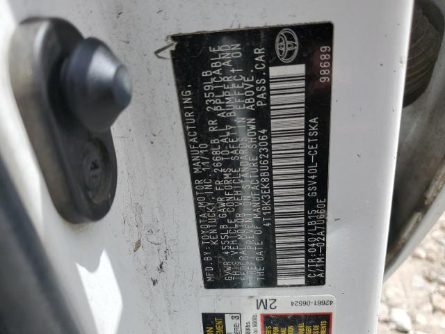 Photo 10 from auction – 2011 TOYOTA CAMRY SE with VIN 4T1BK3EK8BU623064