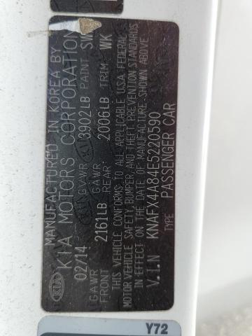 Zdjęcie 10 z aukcji – 2014 KIA FORTE EX z VIN KNAFX4A84E5220590