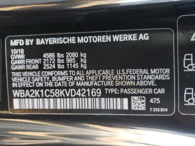 Photo 10 from auction – 2019 BMW 230XI with VIN WBA2K1C58KVD42169