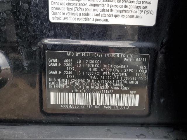 Photo 10 from auction – 2011 SUBARU OUTBACK 3. with VIN 4S4BRDJC3B2414522