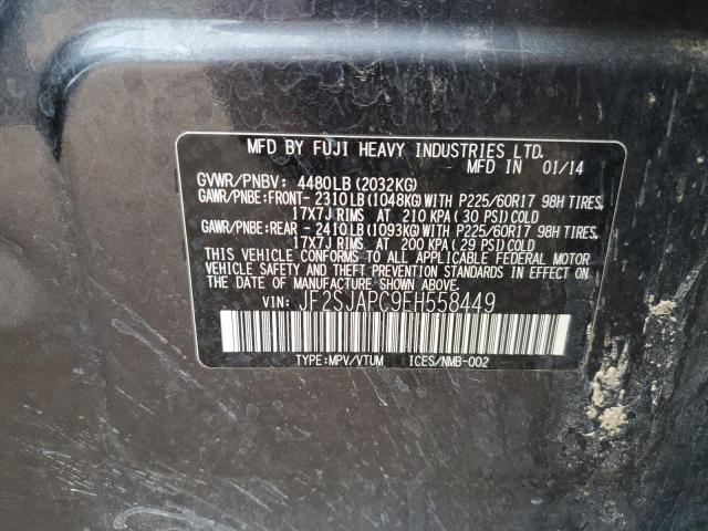 Photo 10 from auction – 2014 SUBARU FORESTER 2 with VIN JF2SJAPC9EH558449