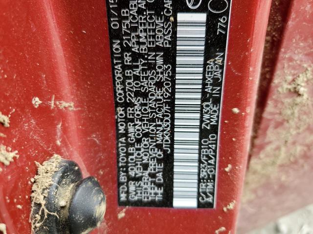 Photo 10 from auction – 2015 TOYOTA PRIUS with VIN JTDKN3DU7F1920753