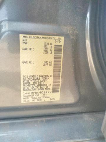 Photo 10 from auction – 2014 NISSAN ALTIMA 2.5 with VIN 1N4AL3AP3EC408772
