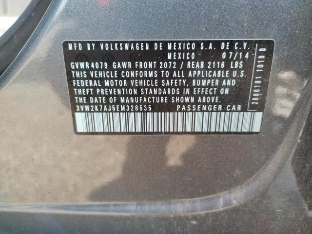 Photo 10 from auction – 2014 VOLKSWAGEN JETTA BASE with VIN 3VW2K7AJ5EM328535