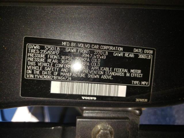 Photo 10 from auction – 2008 VOLVO XC90 3.2 with VIN YV4CN982181464734