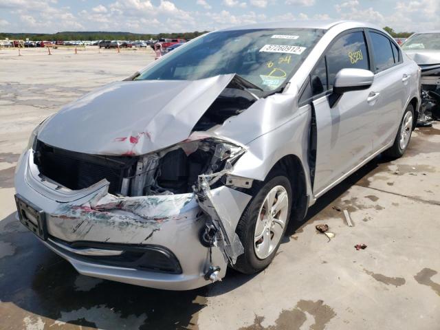 Photo 2 from auction – 2014 HONDA CIVIC LX with VIN 19XFB2F54EE039398