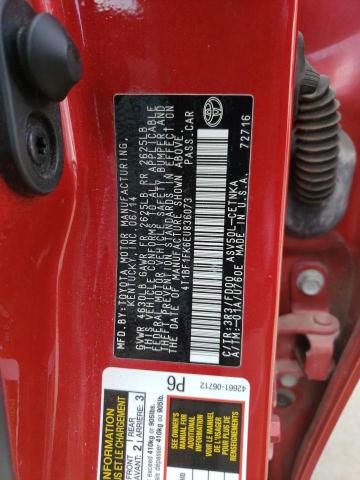 Photo 10 from auction – 2014 TOYOTA CAMRY L with VIN 4T1BF1FK6EU836073