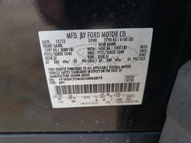 Photo 10 from auction – 2013 FORD EXPLORER X with VIN 1FM5K7D83DGB82875