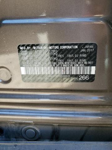 Photo 10 from auction – 2017 MITSUBISHI OUTLANDER with VIN JA4AD2A39HZ034405