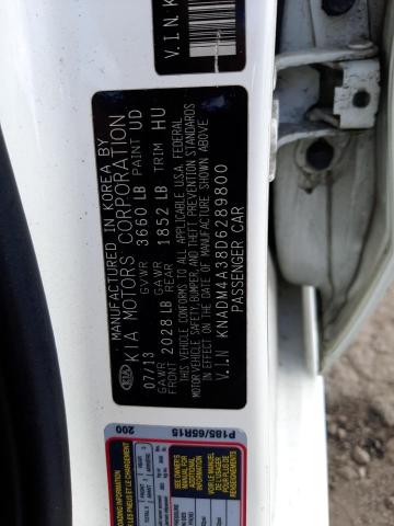 Foto 10 de la subasta – 2013 KIA RIO LX con VIN KNADM4A38D6289800