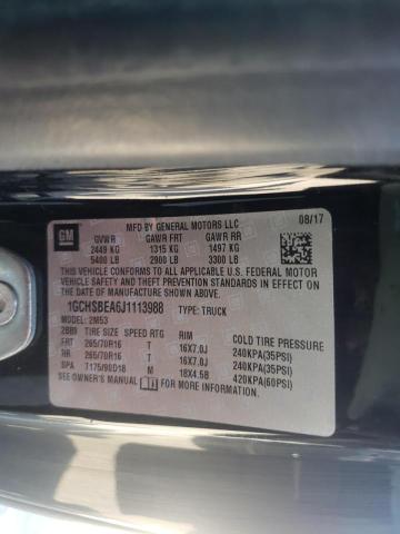 Photo 10 from auction – 2018 CHEVROLET COLORADO with VIN 1GCHSBEA6J1113988