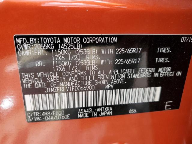 Photo 10 from auction – 2015 TOYOTA RAV4 LE with VIN JTMZFREV1FD066900