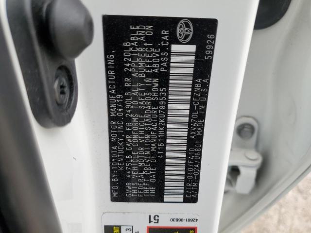 Photo 10 from auction – 2019 TOYOTA CAMRY LE with VIN 4T1B11HK2KU789535