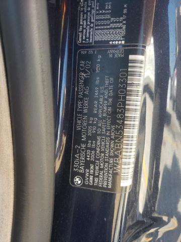 Photo 10 from auction – 2003 BMW 330 CI with VIN WBABN53483PH03301