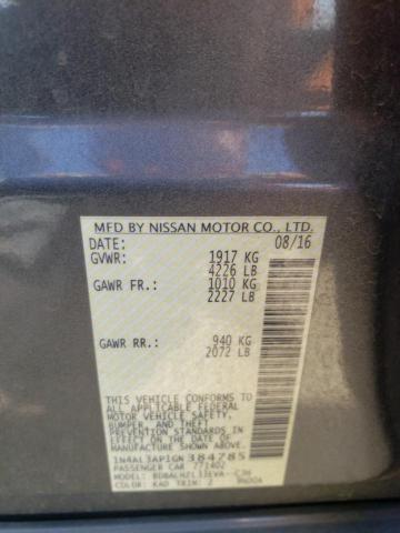 Photo 10 from auction – 2016 NISSAN ALTIMA 2.5 with VIN 1N4AL3AP1GN384785