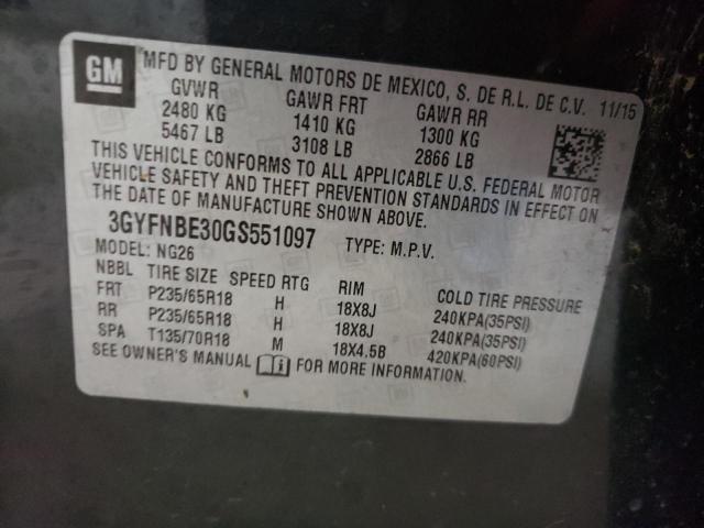 Photo 10 from auction – 2016 CADILLAC SRX LUXURY with VIN 3GYFNBE30GS551097