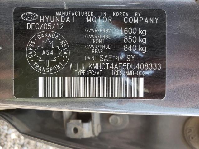 Photo 10 from auction – 2013 HYUNDAI ACCENT GLS with VIN KMHCT4AE5DU408333