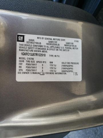 Photo 10 from auction – 2007 GMC YUKON with VIN 1GKFC13J87R122918