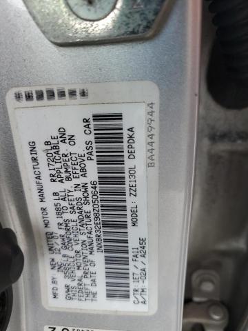 Photo 10 from auction – 2008 TOYOTA COROLLA CE with VIN 1NXBR32E98Z050646