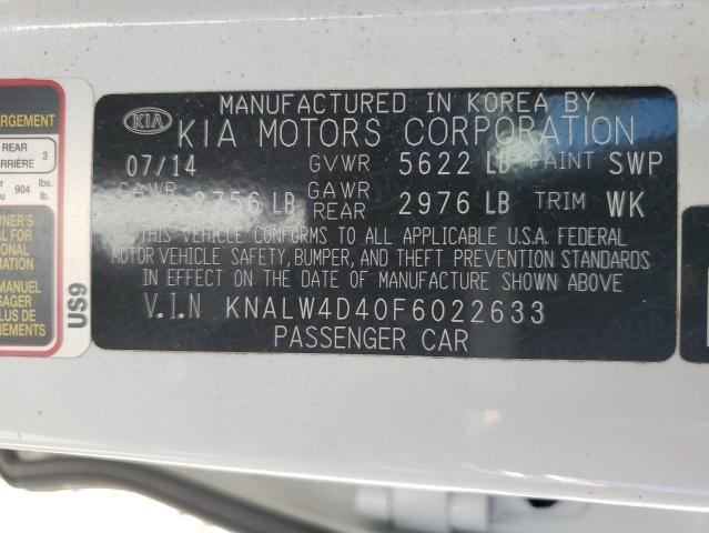 Photo 10 from auction – 2015 KIA K900 with VIN KNALW4D40F6022633