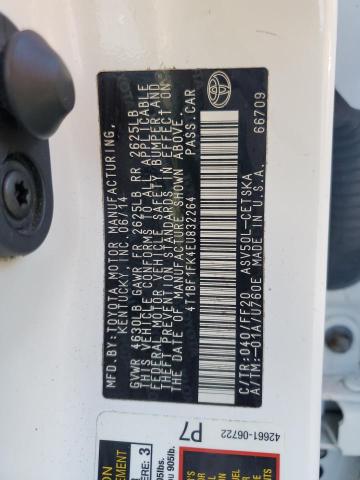 Photo 10 from auction – 2014 TOYOTA CAMRY L with VIN 4T1BF1FK4EU832264