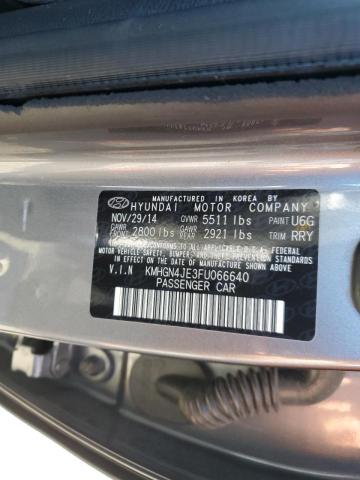 Photo 10 from auction – 2015 HYUNDAI GENESIS 3. with VIN KMHGN4JE3FU066640