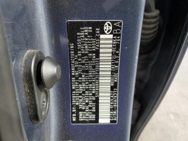 Photo 10 from auction – 2014 TOYOTA COROLLA L with VIN 5YFBURHE2EP108070