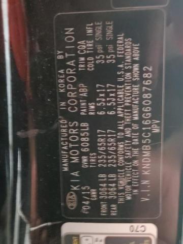 Photo 10 from auction – 2016 KIA SEDONA LX with VIN KNDMB5C16G6087682