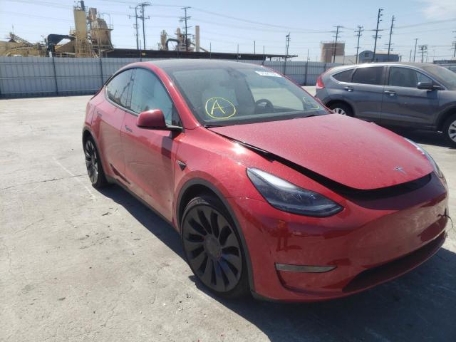 TESLA MODEL Y 2022 with VIN 7SAYGDEF9NF413985 - Photo from auction