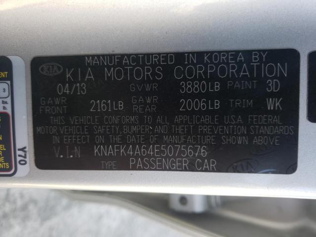 Photo 10 from auction – 2014 KIA FORTE LX with VIN KNAFK4A64E5075676