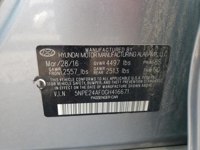 Photo 10 from auction – 2016 HYUNDAI SONATA SE with VIN 5NPE24AF0GH416671